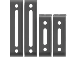 X-Click Rahmenloser Nummernhalter Shadow Black, 30 x 8 cm/50 x 11 cm