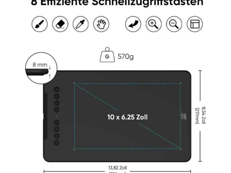 XP-PEN Grafiktablet Deco 01 V3