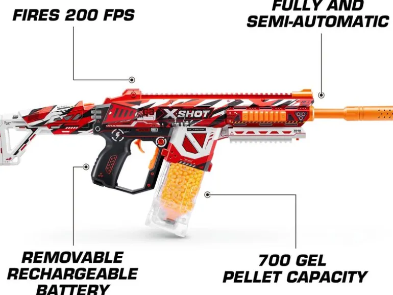 X-Shot Hyper Gel HPG-700 Blaster mit Gel-Kugeln – EN71 Series 1