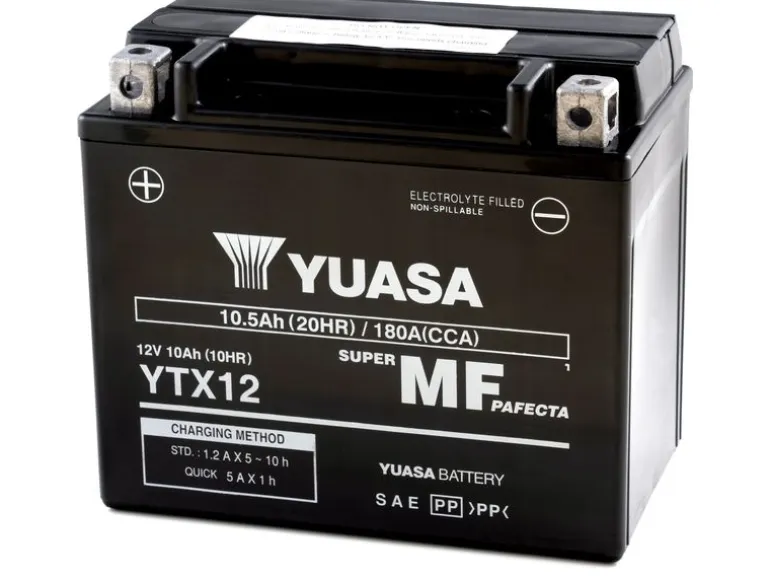 YUASA Motorradbatterie AGM 12V/10.5Ah/180A