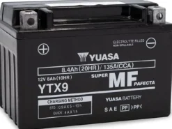 YUASA Motorradbatterie AGM 12 V/8Ah/135A