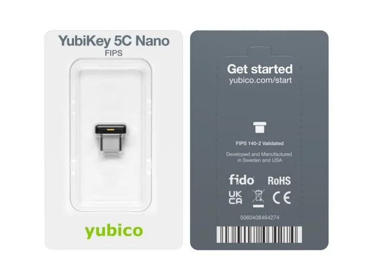 Yubico YubiKey 5C Nano FIPS FW 5.4 USB-C, 1 Stück