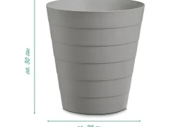 Zeller Present Abfalleimer 13.5 l, Grau