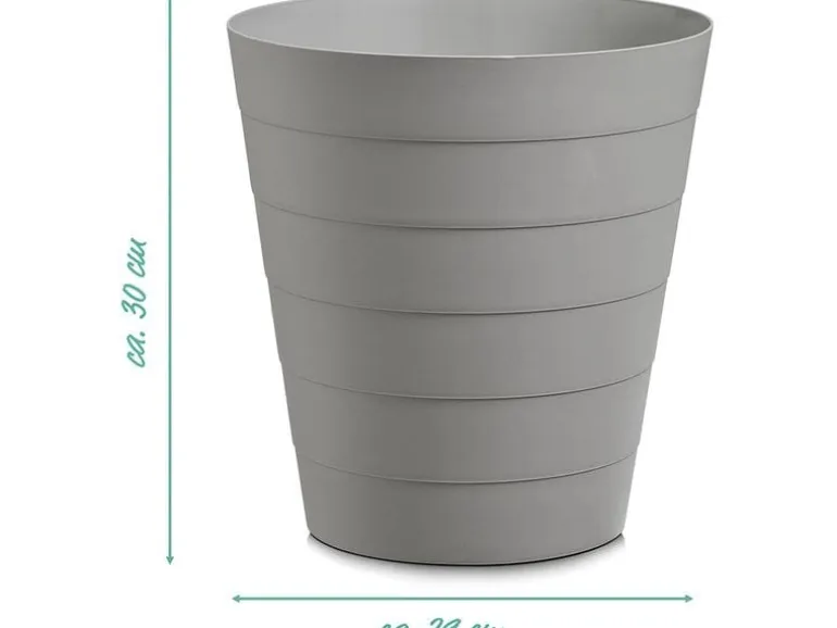 Zeller Present Abfalleimer 13.5 l, Grau