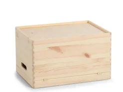 Zeller Present Aufbewahrungskiste mit Deckel 40 x 23 cm, Nature