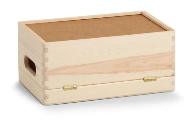 Zeller Present Aufbewahrungskiste mit Deckel 30 x 14 cm, Nature
