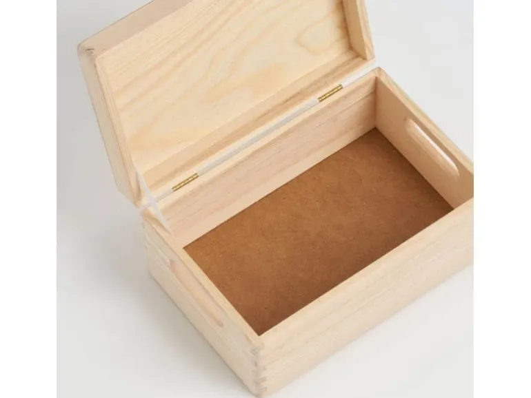 Zeller Present Aufbewahrungskiste mit Deckel 30 x 14 cm, Nature
