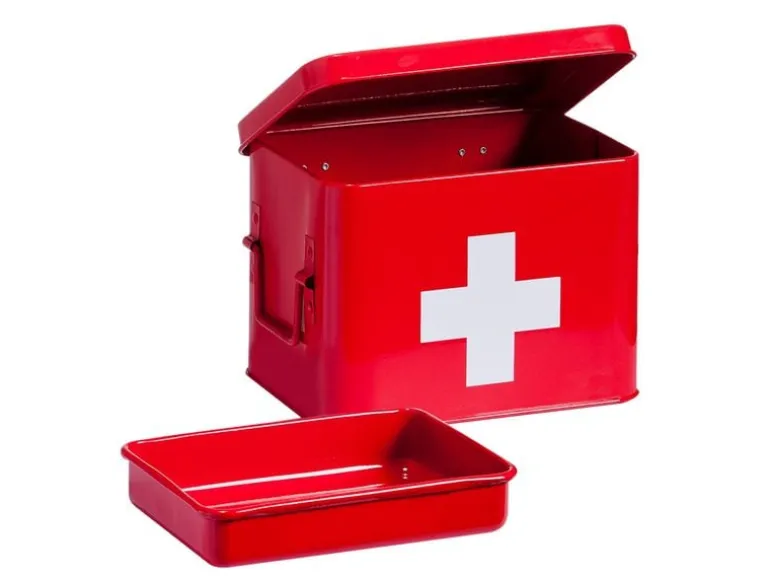 Zeller Present Erste Hilfe Schrank 21.5 x 16 x 16 cm, Rot