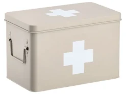 Zeller Present Erste Hilfe Schrank 32 x 19.5 x 20 cm, Beige