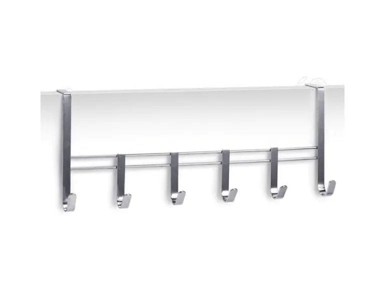 Zeller Present Türgarderobe 6 Haken, Silber