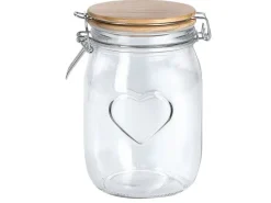 Zeller Present Vorratsglas Heart 1 l, Transparent