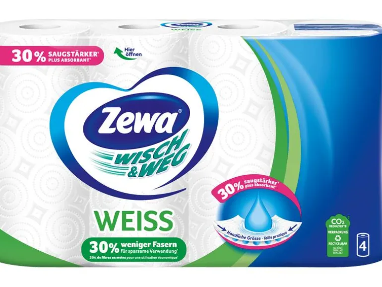 Zewa Haushaltspapier Wisch & Weg 4 Stück
