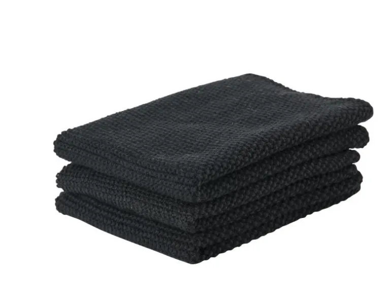 Zone Denmark Abwaschlappen 27 cm x 27 cm, 3 Stück, Schwarz