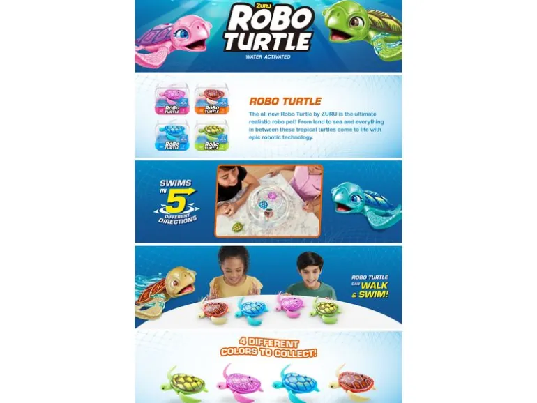 Zuru Robo Alive Robo Turtle Series 1 - Assortiert