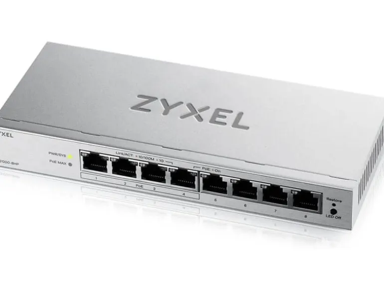 Zyxel PoE+ Switch GS1200-8HP v3 8 Port